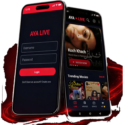 Aya Live app on phone